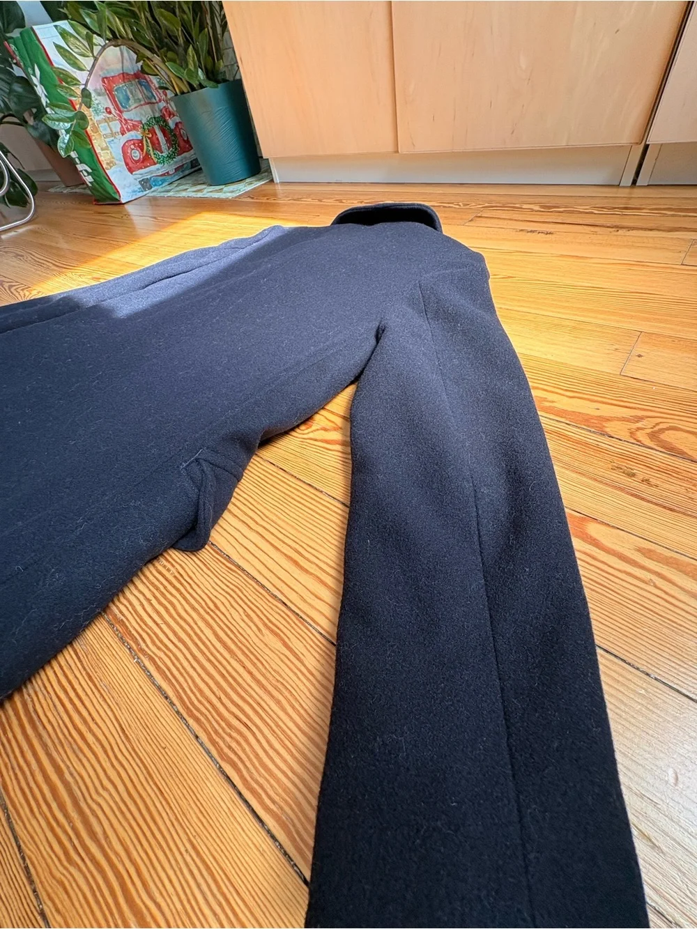 J. Crew Navy Double-Breasted Wool Pea Coat